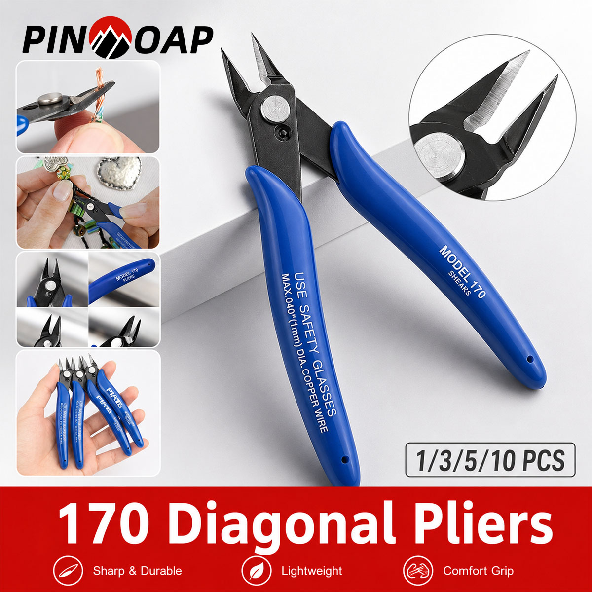 Multi Tool Plier - Szczypce uniwersalne PINMOAP 170, wytrzymałe, stalowe