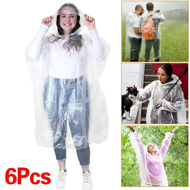 6 sztuk jednorazowych, wodoodp – Emergency Poncho Rain recenzja i cena