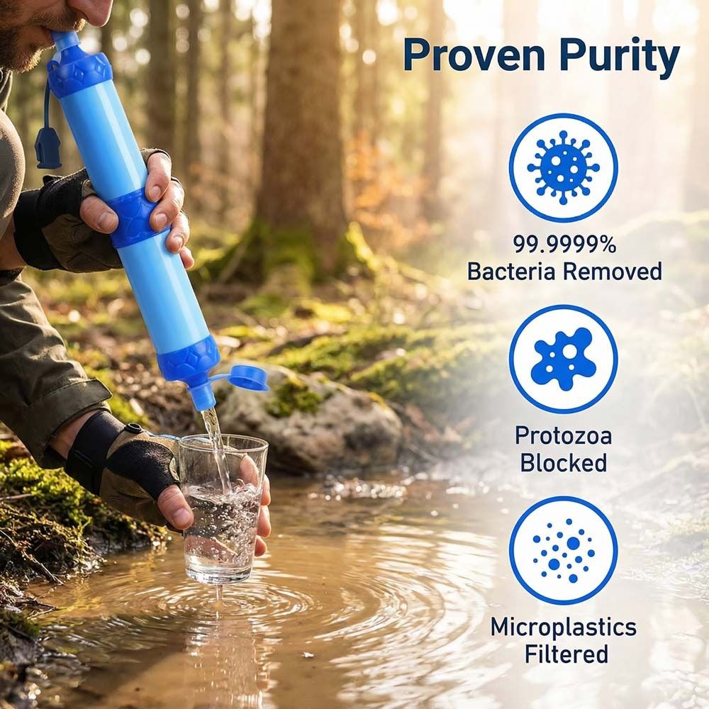 Mini filtr do wody w słomce, o – Water Purification Straw recenzja i cena