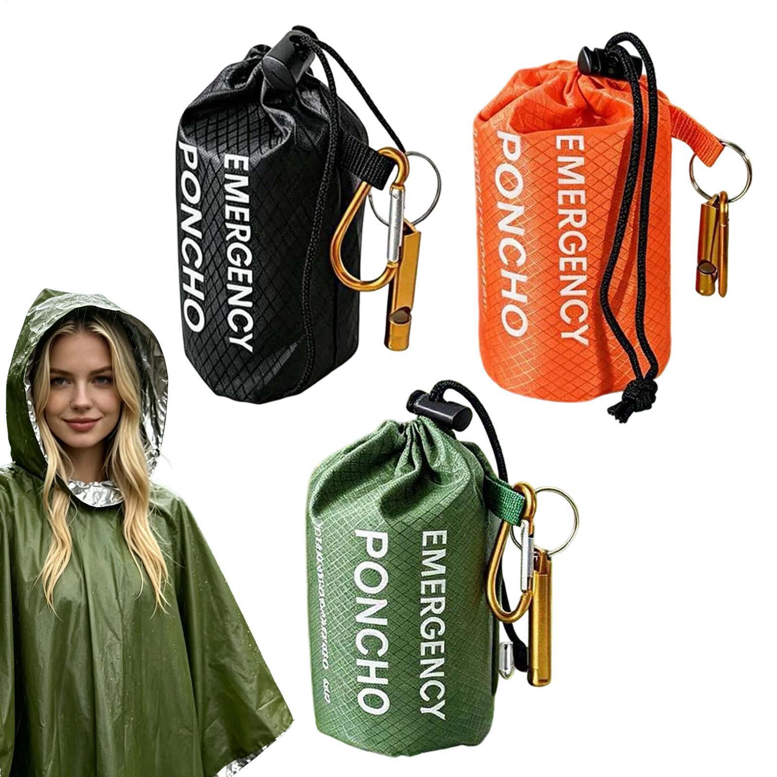 3 sztuki: kurtka przeciwdeszcz – Emergency Poncho Rain recenzja i cena