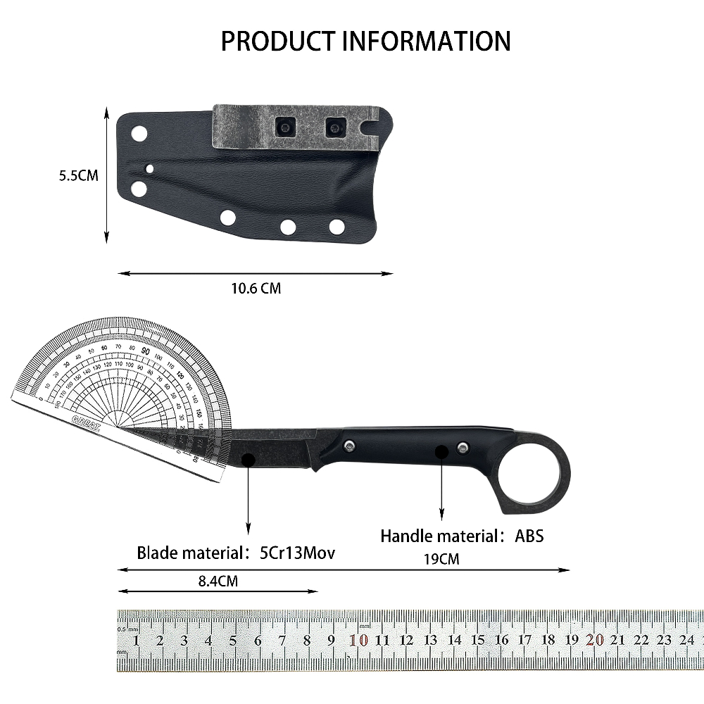 Wytrzymały nóż z ostrzem 5Cr13 – Bushcraft Knife Fixed recenzja i cena